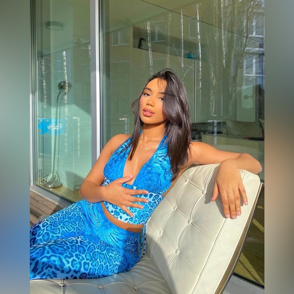 Tiger Mist Blue Leopard set